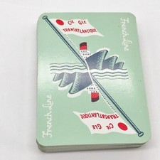 VINTAGE TRANSATLANTIC FRENCH LINE BOAT SHIPPING LINE PACK OF PLAYING CARDS