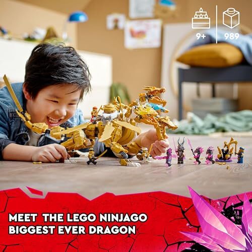 LEGO Ninjago 71774 Lloyd's Golden Ultra Dragon Toy Block