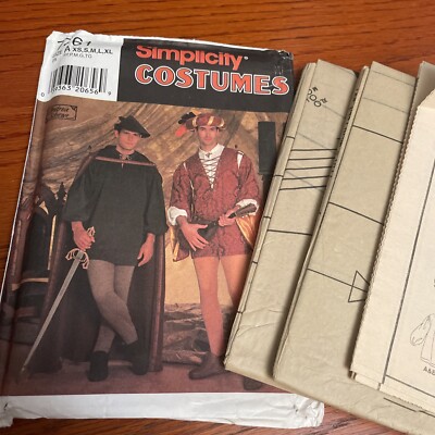 Simplicity 7761 ROBIN HOOD COSTUME Pattern XS-XL UNCUT RENAISSANCE