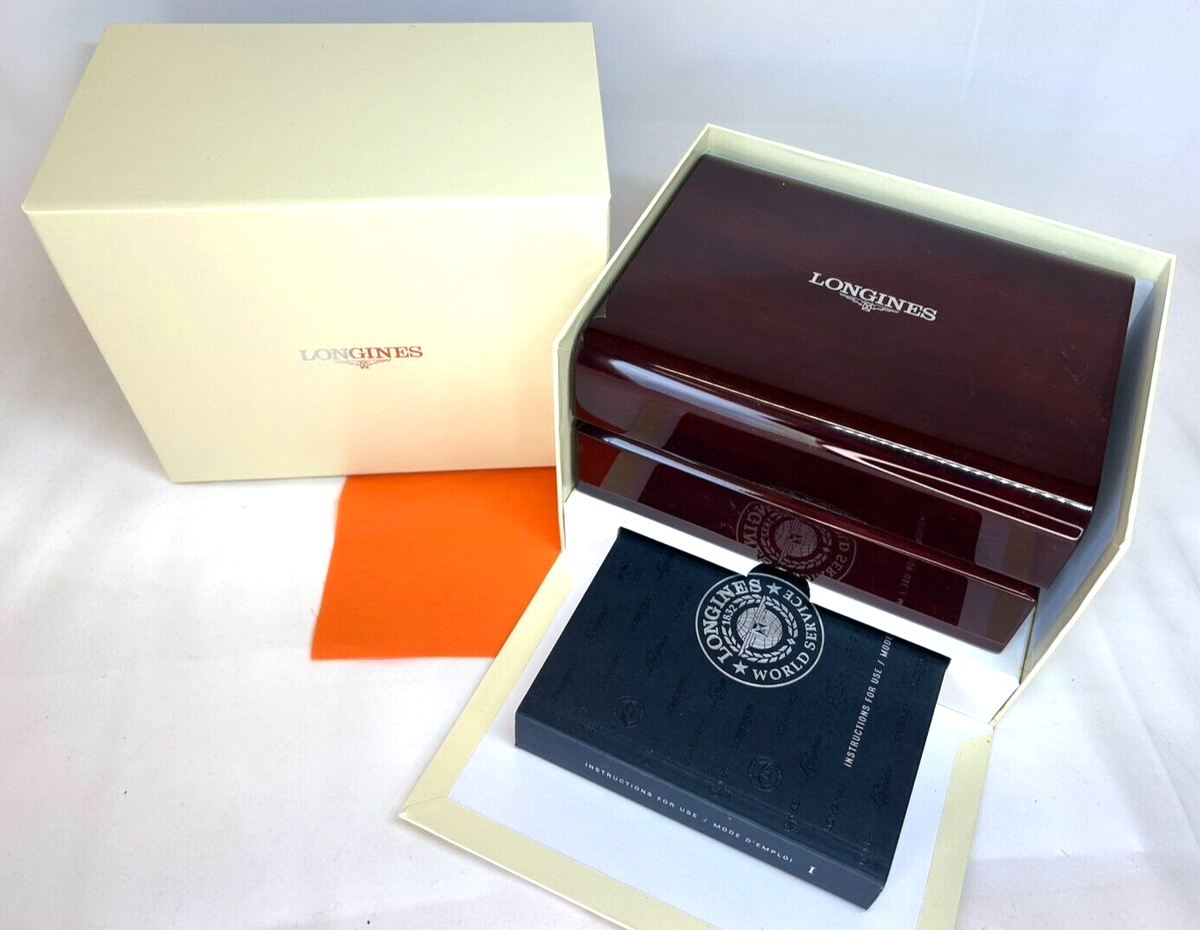 LONGINES Empty Wood Watch Box | eBay display picture 3