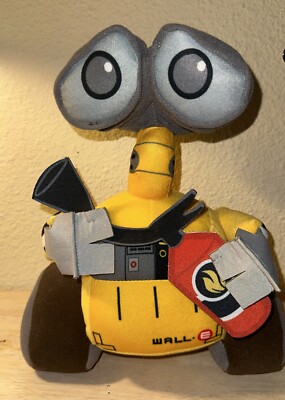 Disney Parks Pixar 12  WALL-E Plush Stuffed Animal Robot With Fire Extinguisher