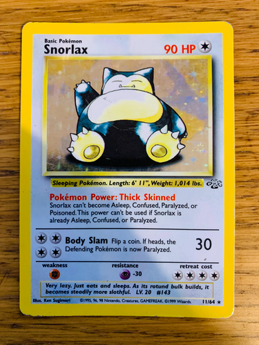 Snorlax (11/64) Holo Jungle Set Pokemon Card! FAST & FREE P&P! - Picture 63 of 78