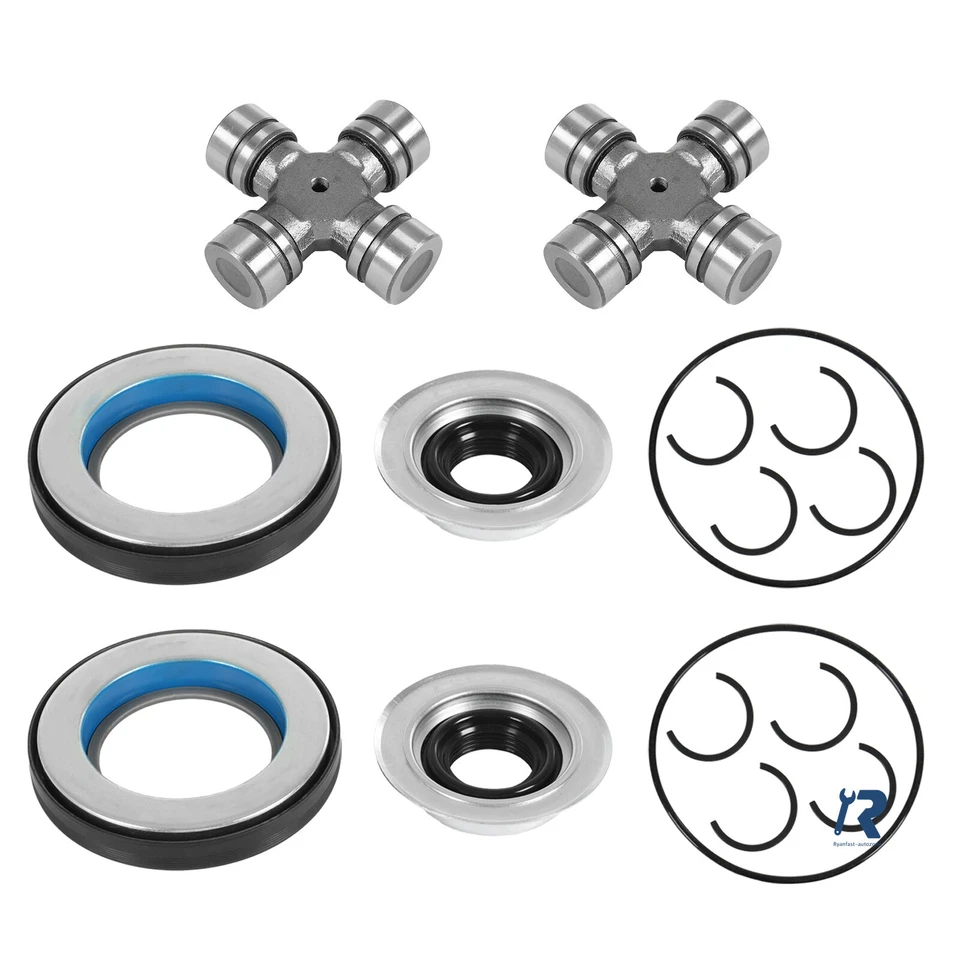 Kit de junta en U engrasable y sello de eje delantero apto para Ford F250 F350 Superduty 05-14 Foto 4 de 4