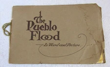 Pueblo Colorado 1921 Flood Lithograph Photo Photograph Souvenir Booklet Ephemera