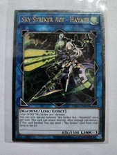 Yu-Gi-Oh Sky Striker Ace - Hayate OP10-EN002, Ultimate Rare, Near Mint Condition