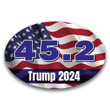 Magnet Me Up 45.2 Trump American Flag Republican Election Car Magnet, 4x6 inches