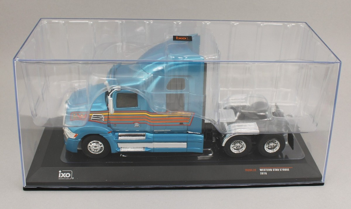 1:43 IXO Models *BLUE* 2016 Western Star 5700XE Semi Truck