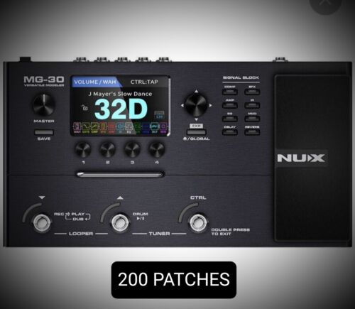 Megapack Patches NUX MG-30 (1 pack 200 patches and 4 packs choptones)  - Zdjęcie 1 z 5
