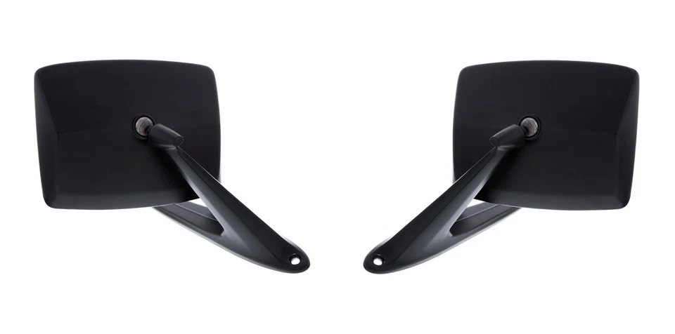 Par de espejos retrovisores laterales exteriores negros para camioneta Ford 1967-1979 Foto 2 de 4