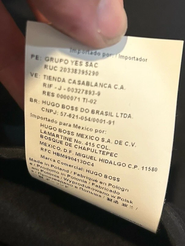 Chaqueta Hugo Boss Cachemira/Lana Negra Bolsillos con Botones Talla US 42R Foto 4 de 4