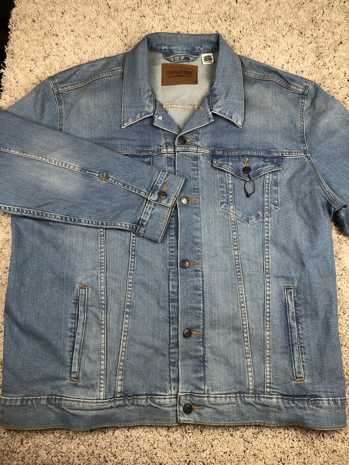 Levis HEAVY Denim Jacket XXL NWOT Button Up With Pockets Work Wear Farm  Men's | eBay