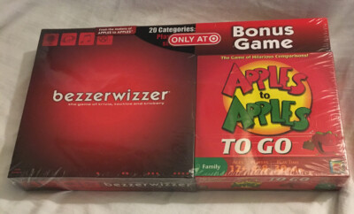 Bezzerwizzer Game Bonus Apples To Apples To Go Game~New Sealed.