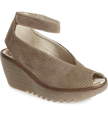 fly london perforated wedge