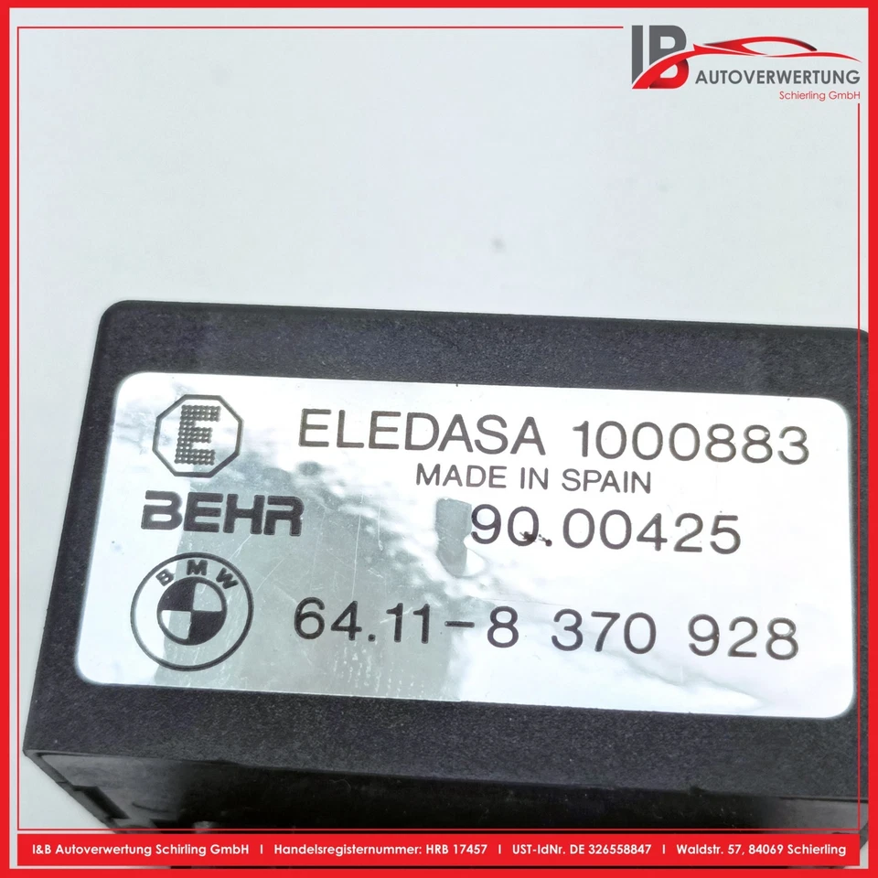 Centralina climatizzatore BMW 3 COMPACT (E36) 316I 8370928 1000883 ORIGINALE - Immagine 3 di 3