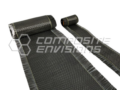 Carbon Fiber Fabric Cloth Plain Weave 3k 5.8oz 197gsm 2'' TAPE