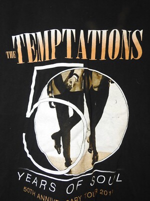 クラシックCD The Temptations 50th Anniversary Tour Shirt 2011 Size Medium 50