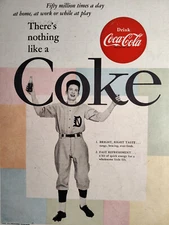 1956 Boys Life Scouts Ads COCA COLA There's Nothing Like A COKE! Artistic Card