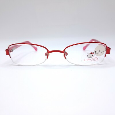 Hello Kitty Kids Mädchen Brille HKKMA03 C11 43-18-125 OPAL rot/rosa