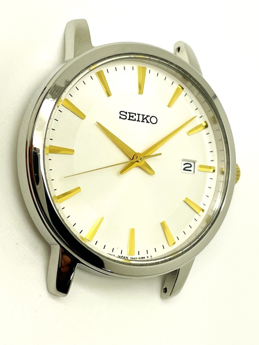 WATCH PARTS SEIKO MENS 7N42-0FG0 NOT WORKING 50M QUARTZ ANALOG