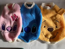 M Hunde Pulli Jogger Fleece Pullover fein bestickt Disney JackRussell Zwergpudel