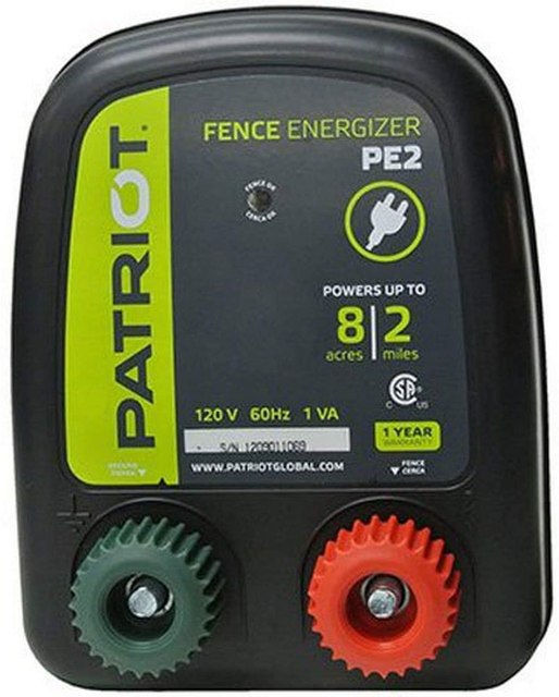 Electric Fence Energizer, 0.10 Joule Charger Powered Fencing 110 Volts