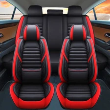 Universal 5 Seats Car Seat Covers Luxury Cushion Protector Front+Rear Full Set