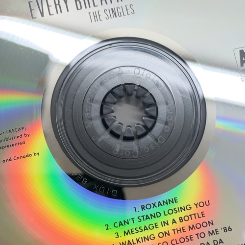 Every Breath You Take: The Singles by The Police CD 1986 A&M USA DADC Inner Hub - Picture 3 of 4