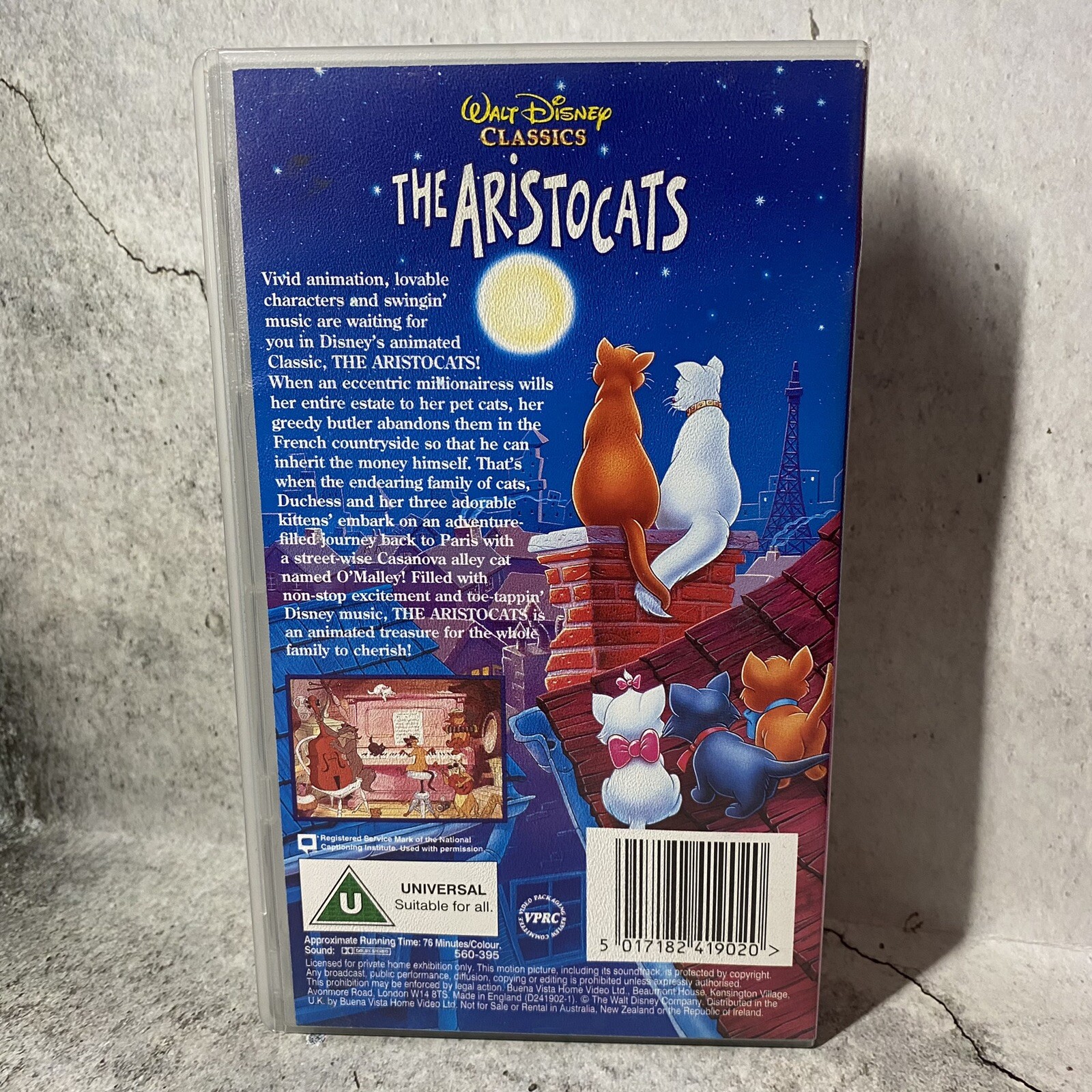 Walt Disney Classics The Aristocats VHS Tape | eBay UK