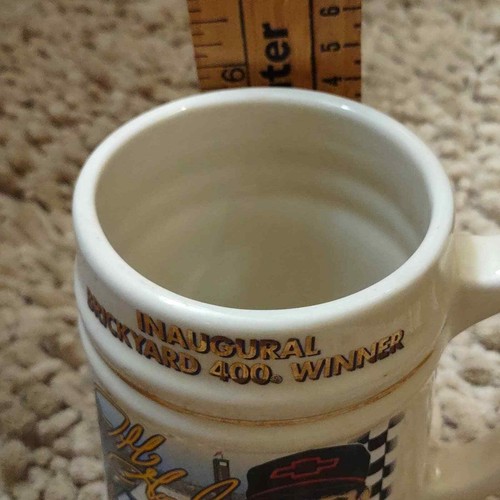 Jeff Gordon Inaugural Brickyard 400 Race Winner Beer Stein Stats Collectible - Picture 5 of 6