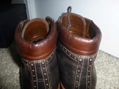 Warfield & Grand Presidio Brown Leather Cap Toe Dress Boots Mens Size 8.5 113806 Warfield & Grand Men main image 2