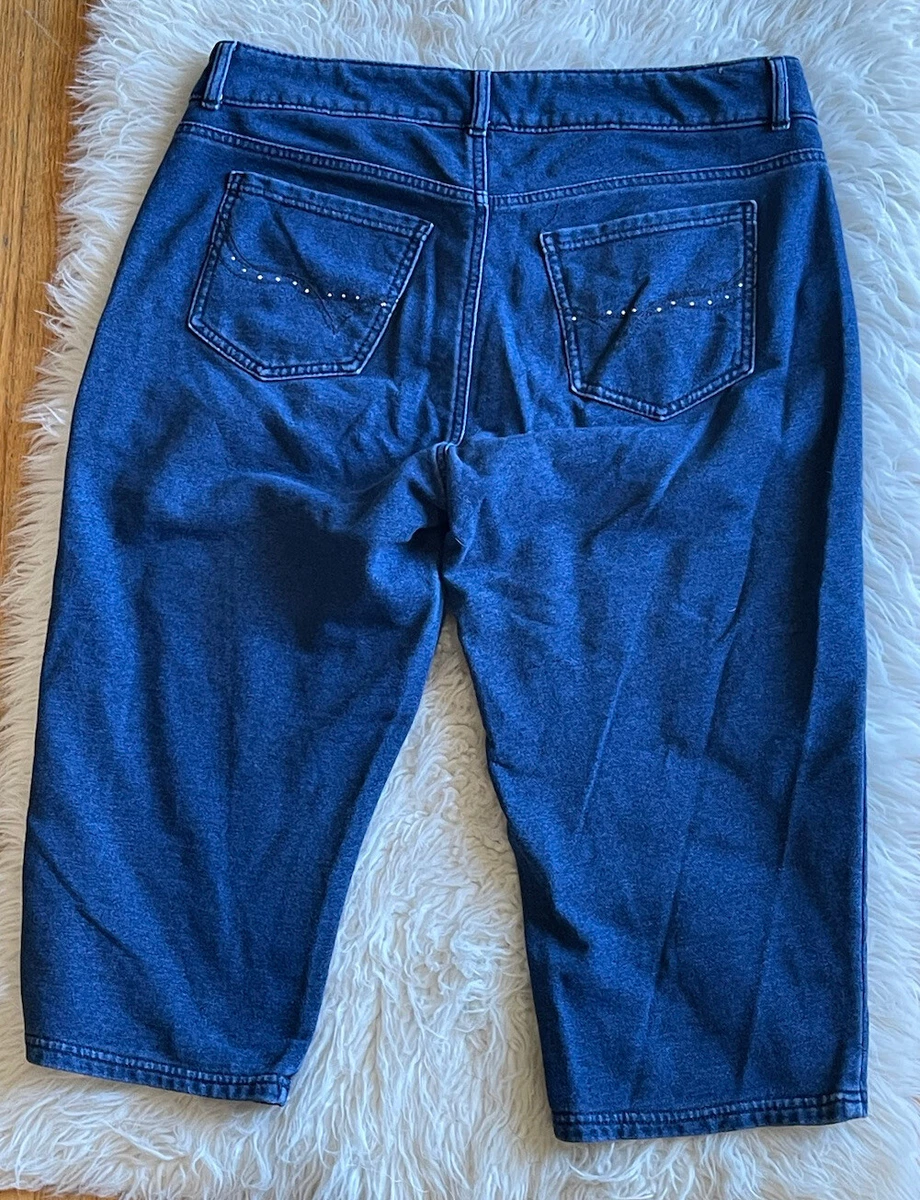 Riders by Lee Women's Size 16 Ultra Soft Denim Capris box4