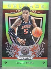 2019-20 Panini Prizm Draft Picks Chuma Okeke 17/125 Neon Green Prizm Crusade RC