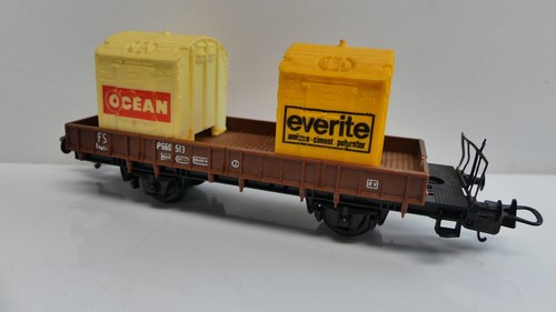 Y4918 LIMA Güterwagen Containerwagen FS Italien Ocean Everite - Bild 4 von 7