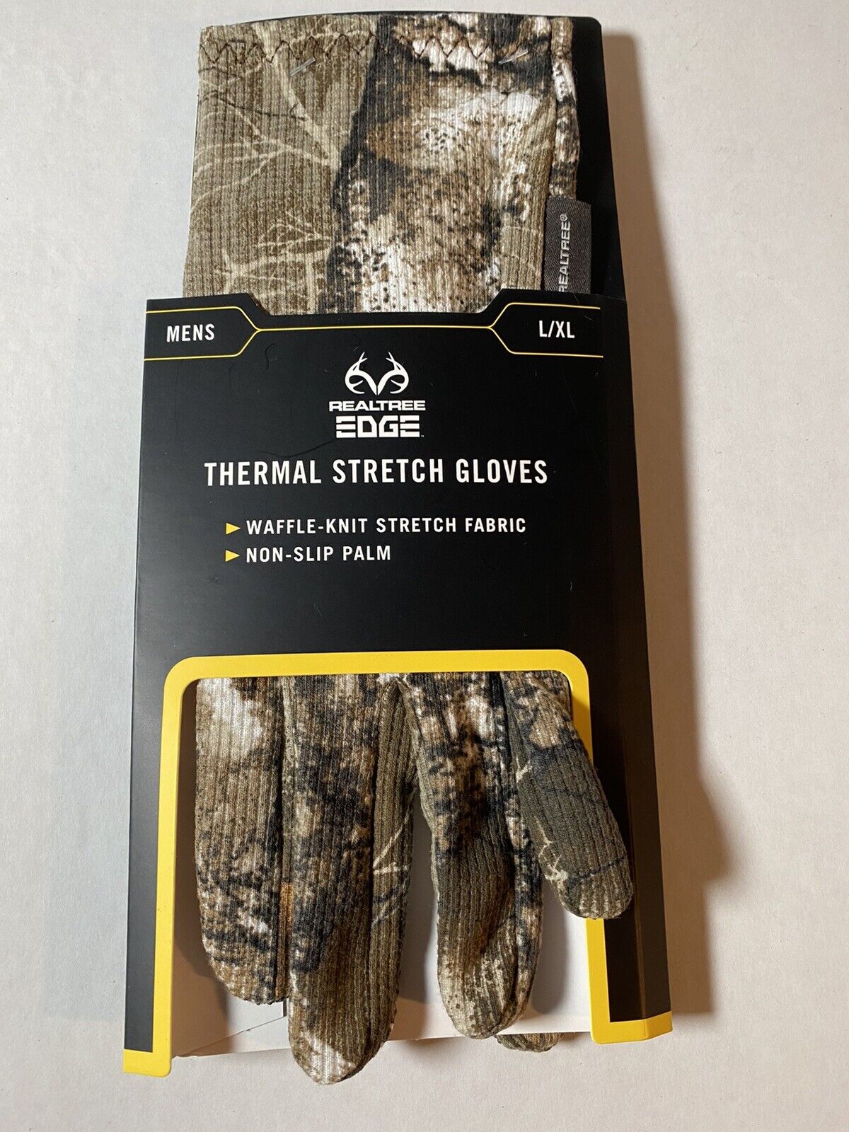 Realtree Edge Thermal Stretch Cheap mail order specialty store Gloves with Non-Slip Hun XL L Super sale period limited Palm