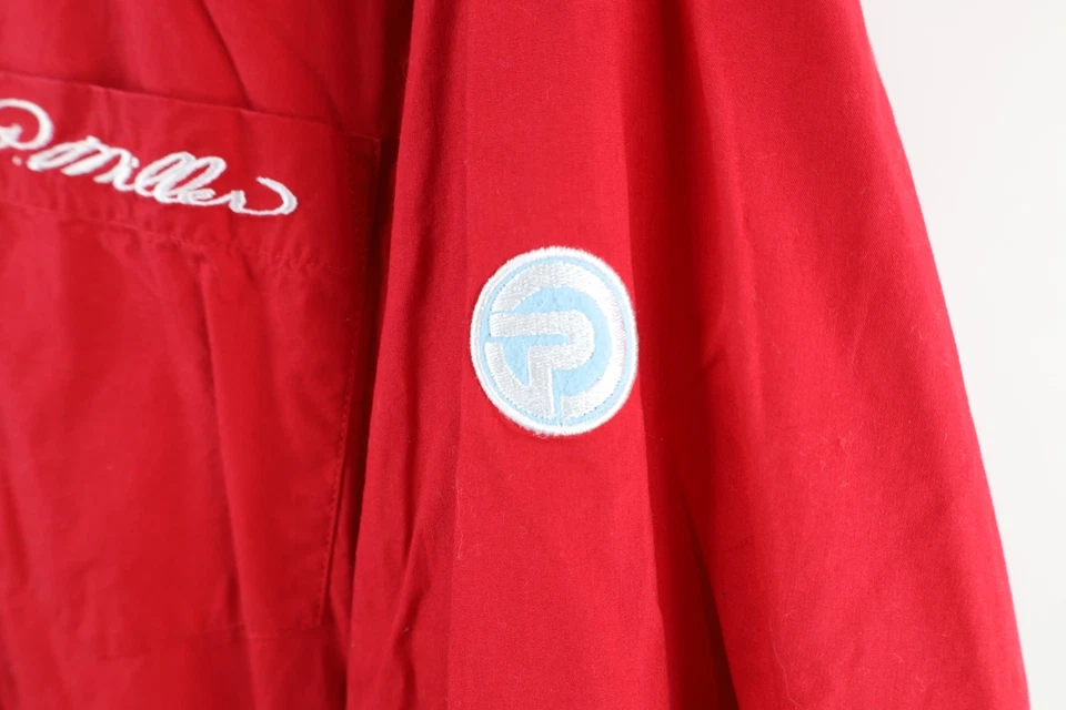 Camisa De Colección P Miller Para Hombres Grande Deletreada Calce Suelto Hip Hop Cuello Botón Foto 4 de 4