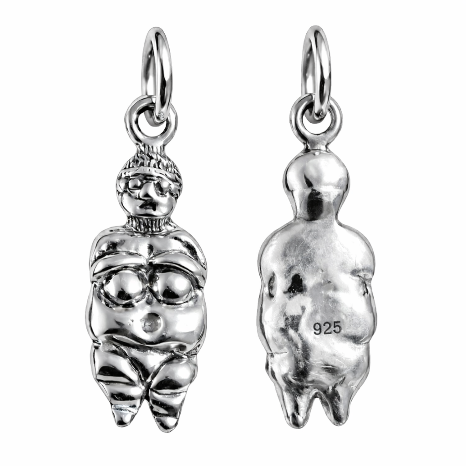 Venus Of Willendorf Fertility Charm 925 Sterling Silver Tiny Jewellery & Boxed