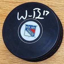 Autographed WILL BORGEN New York Rangers Hockey Puck - w / COA