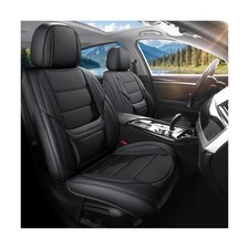 Car Seat Covers Full Set Custom Fit For Hyundai Tucson 2005-2026, Black  Lum...