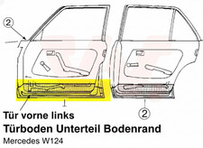 Mercedes W123 T&uuml;rboden Unterteil Bodenrand Vordert&uuml;r links vorne NEU VAN WEZEL