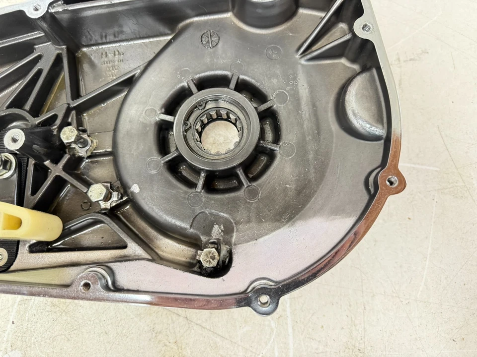 Harley Dyna Wide Glide 2003 cromo OEM cubierta de embrague principal interior carcasa Foto 4 de 4