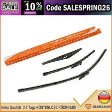 Scheibenwischer + Heckwischer Set Ersatz für OPEL CORSA D E 06-14 Schwarz 3x