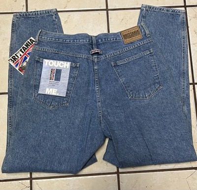 Vintage::90s Brittania::100% Cotton::Soft Denim Jeans::Sz 18 NWT
