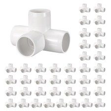 40 Packs 3/4 SCH40 Pipe Fitting, 4-Way Corner...