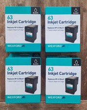 4 63 Black Inkjet Cartridge Wexford HP Desk Jet , ENVY, Office Jet OEM F6U62AN