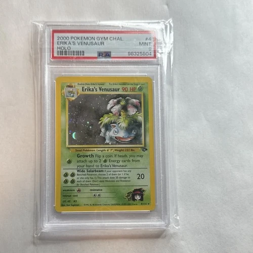 Erika's Venusaur 4/132 Gym Challenge Holo Unlimited 2000 Rare English PSA 9