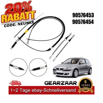 HANDBREMSSEILE FÜR OPEL CORSA C KOMPLETT-SET (5 tlg.) FESTSTELLBREMSE SEILZUG