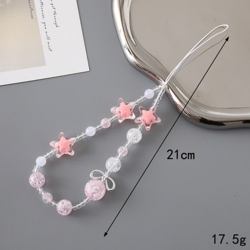 Cute Pearl Bow Cell Phone Chain Bow Keychain Pendant Fashion Luggage Pendant - Photo 3 sur 12