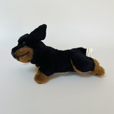 E&J Classic Soft Toy Cuddly Plush Rottweiler Dog Puppy Stuffed Animal 12”