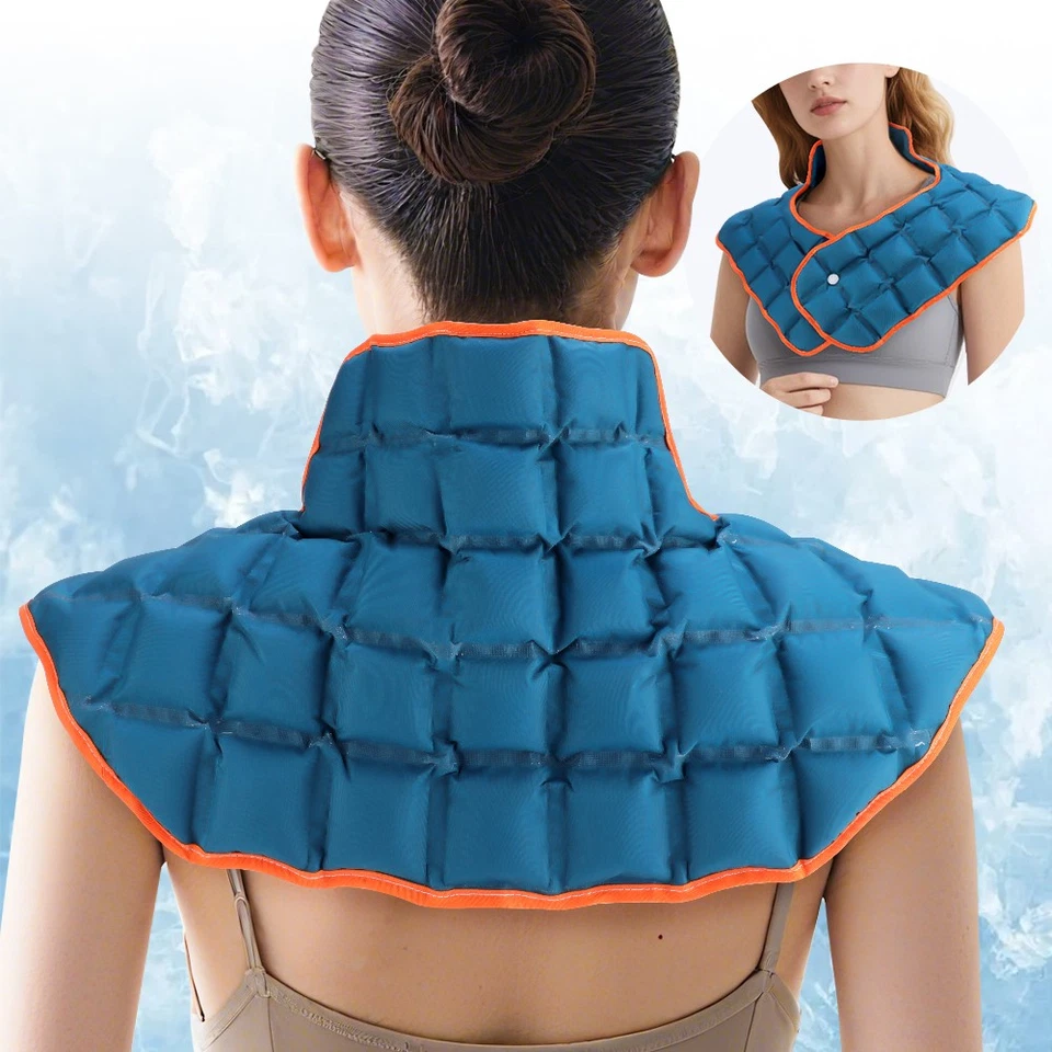 Neck & Shoulder Ice Wrap Polymer Resin Cold Hot Compress Therapy for Pain Relief - Image 2 of 4