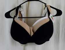 Fruit of the Loom Womens 3 PACK Smooth Cotton Bra Black/Beige/White Size 36DDD